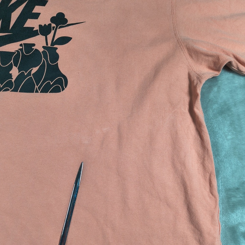 Nike Sportswear Shirt Mens Large Peach Loose Fit M2Z HBR Swoosh - Picture 10 of 10